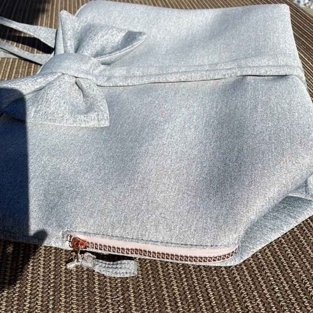 Stella & Dot Crush It Bow Tote - Grey NWOT